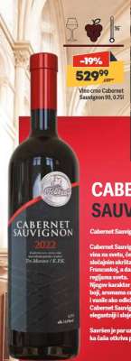Vino crno Cabernet Sauvignon 99, 0,75l