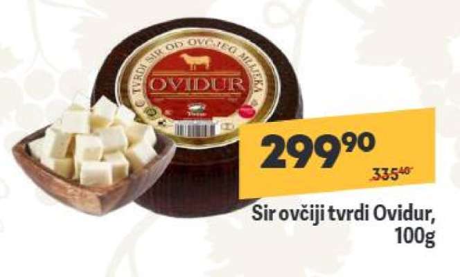 Sir ovčiji tvrdi Ovidur