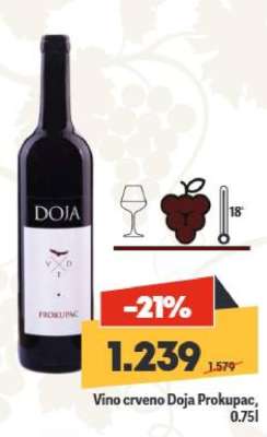 Vino crveno Doja Prokupac