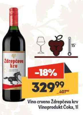 Vino crveno ždrepčeva krv