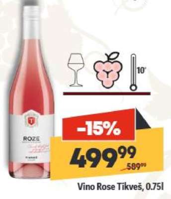 Vino Rose Tikveš 0.75l