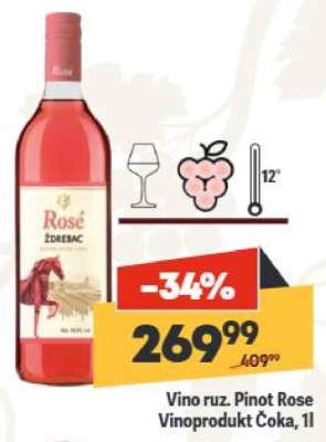 Vino ruz. Pinot Rose