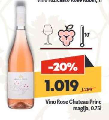 Vino Rose Chateau Princ magija, 0.75l