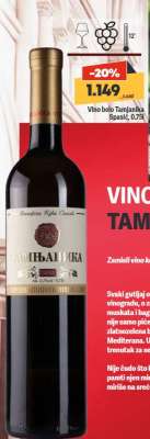 Vino belo Tamjanika Spasić 0.75l