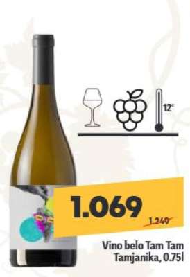 Vino belo Tam Tam Tamjanika 0,75l