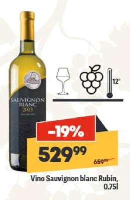Vino Sauvignon blanc Rubin, 0.75l
