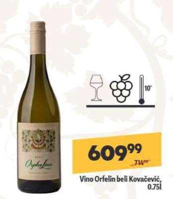 Vino Orfelin beli Kovačević