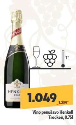 Vino penušavo Henkell Trocken