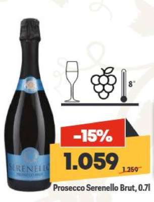Prosecco Serenello Brut, 0.7l
