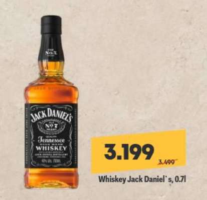 Whiskey Jack Daniel's, 0.7l