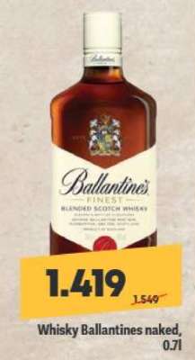 Whisky Ballantines naked, 0,7l