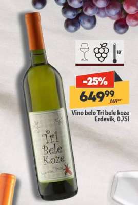 Vino belo Tri bele Koze
