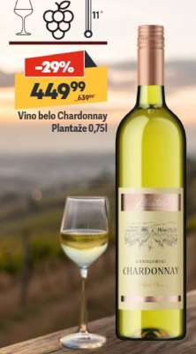 Vino belo Chardonnay Plantaze 0,75l