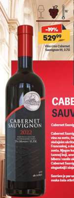 Vino crno Cabernet Sauvignon 99, 0,75l