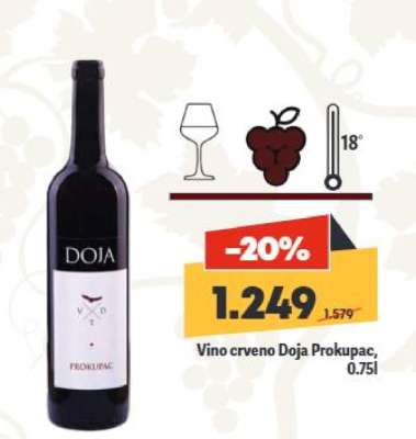 Vino crveno Doja Prokupac 0.75l