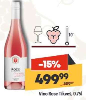Vino Rose Tikveš 0.75l