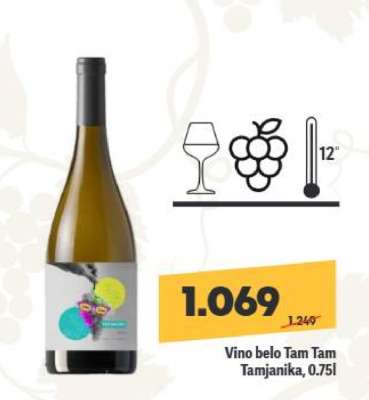 Vino belo Tam Tam Tamjanika 0,75l