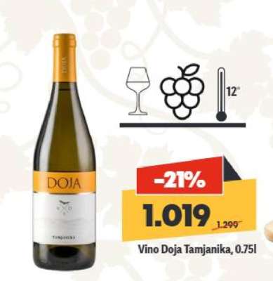 Vino Doja Tamjanika , 0.75l