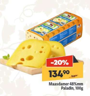 Maasdamer 48%mm Paladin, 100g