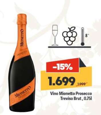 Vino Mionetto Prosecco Treviso Brut, 0.75l