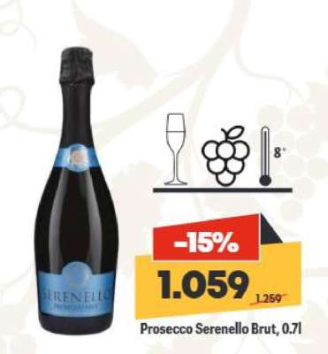 Prosecco Serenello Brut, 0.7l