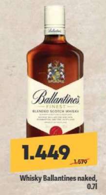 Whisky Ballantines naked, 0,7l
