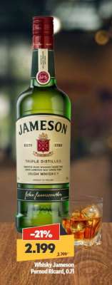 Whisky Jameson Pernod Ricard, 0,7l