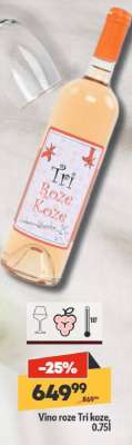 Vino roze Tri koze, 0.75l