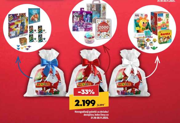 Novogodišnji paketić za dečake/devojčice, bebe Daxy