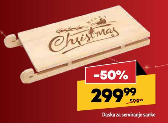 Daska za serviranje sanke