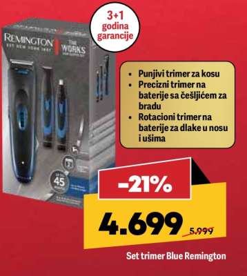 Set trimer Blue Remington