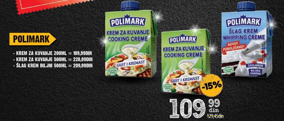 ŠLAG KREM BILJNI 500ML