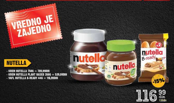 VAFL NUTELLA B-READY 44G