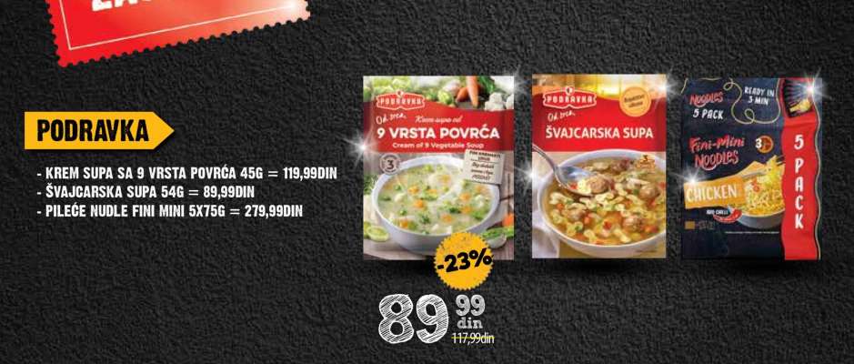 KREM SUPA SA 9 VRSTA POVRĆA