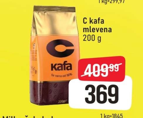 C kafa mlevena 200 g