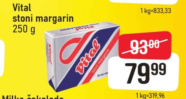 Vital stoni margarin 250 g