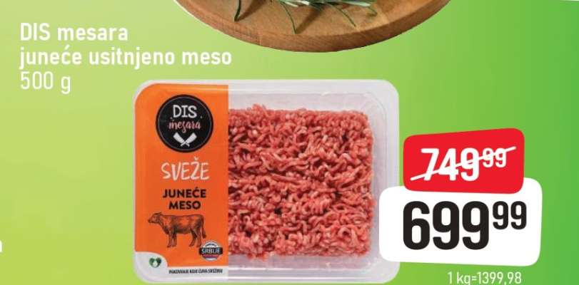 DIS mesara juneće usitnjeno meso