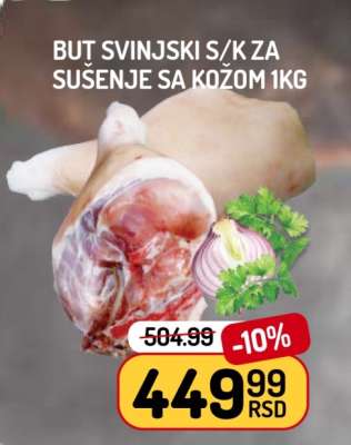 But svinjski s/k za sušenje sa kožom 1kg