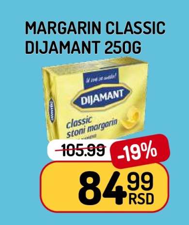 Margarine Classic Dijamant 250g