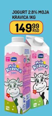 Jogurt 2.8% Moja kravica 1kg