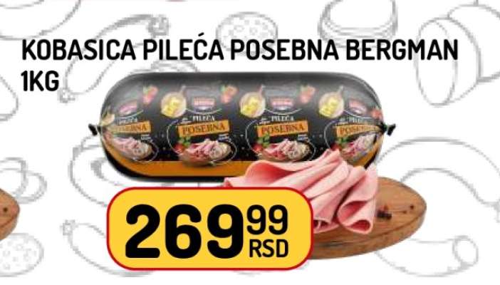 Kobasica Pileća Posebna Bergman 1kg