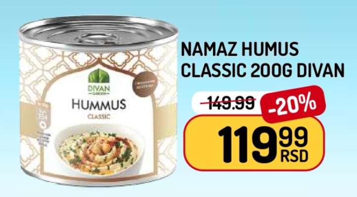 NAMAZ HUMUS CLASSIC 200g DIVAN