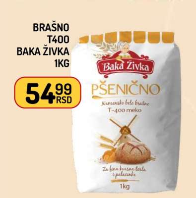 Brašno T400 Baka Živka 1kg