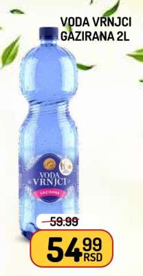 Voda Vrnci Gazirana 2L