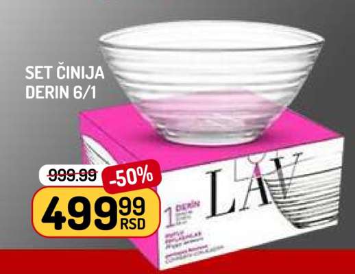 Set Činija Derin 6/1