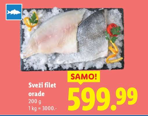 Svěží filet orade