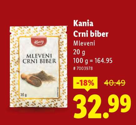 Kania Crni biber