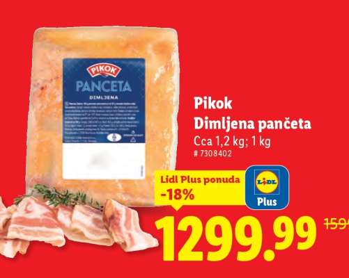 Pikok Dimljena panceta
