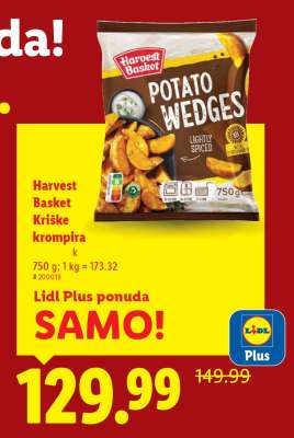 Harvest Basket Kriške krompira