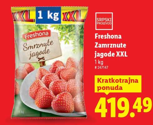 Freshona Zamrznute jagode XXL